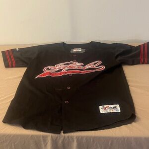 Chase Authentics Black and Red Men's Jersey